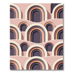 Terracotta Arch Waves Repeating Composition Rug