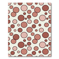 Terracotta Dot Abstract Confetti Wallpaper Rug