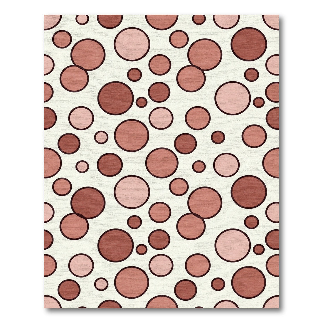 Terracotta Dot Abstract Confetti Wallpaper Rug