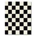 Black White Alternating Squares Rug