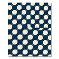 Geometric Navy and Cream Octagon Tiling Rug