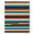Earthy Coastal Striped Abstract Area Rug