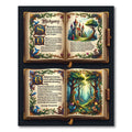 Enchanted Forest Storybook Fairy Tale Illustration Rug