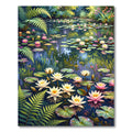 Lush Water Lily Pond Botanical Rug