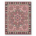 Pink Starburst Geometric Mandala Rug