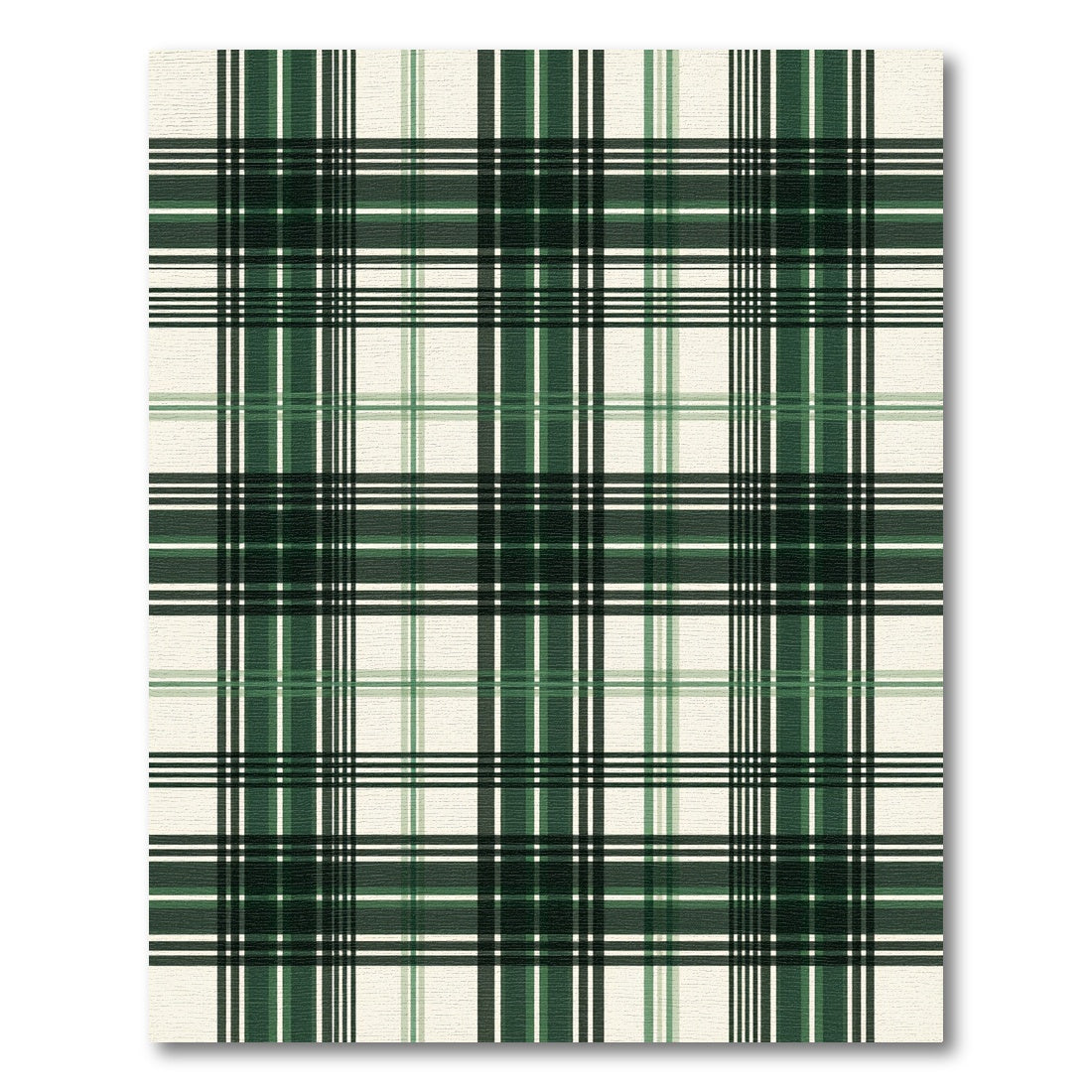 Classic Green Tartan Plaid Rug