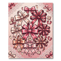 Elegant Pink Ribbon and Lace Rug