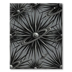 Gray Starburst Galactic Rings Rug