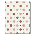 Cream Brown Polka Dot Circle Rug