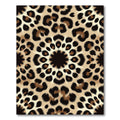 Symmetrical Leopard Spot Circular Medallion Rug
