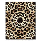 Symmetrical Leopard Spot Circular Medallion Rug