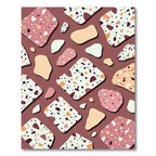 Modern Terrazzo Speckled Earthy Tones Rug