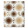 Brown and Beige Polka Dot Squares Rug