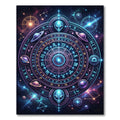 Cosmic Alien Zodiac Celestial Constellation Orb Rug