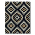 Golden Tan Diamond Zigzag Rug