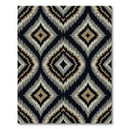 Golden Tan Diamond Zigzag Rug
