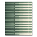 Modern Sage Green Linear Bar Rug