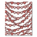 Pink Heart Chain Garlands Rug