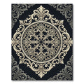 Classic Ivory Ornate Floral Mandala Rug