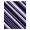 Modern Purple Diagonal Striped Abstract Rug