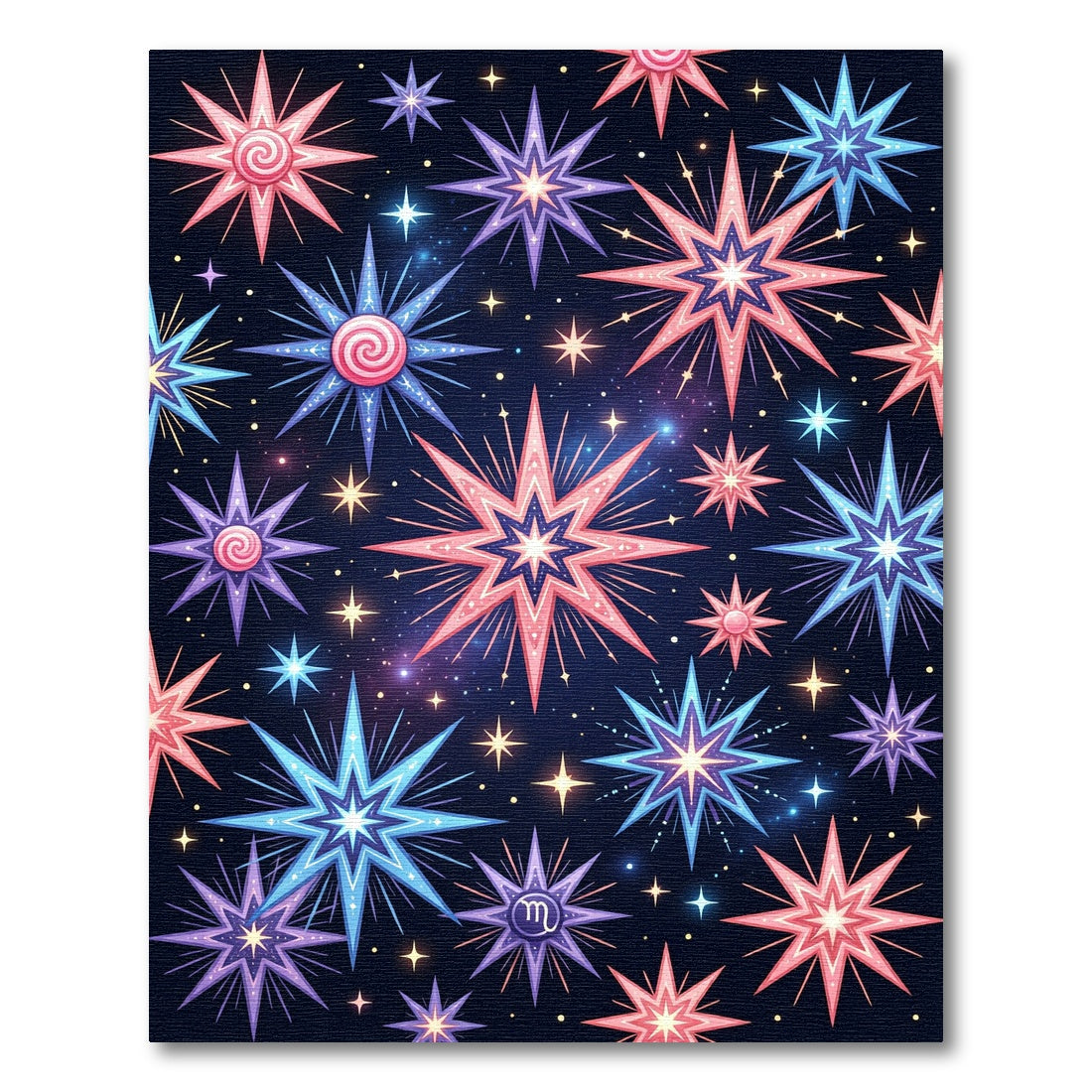 Celestial Starry Night Cosmic Blue Rug