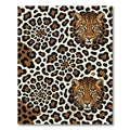 Leopard Face Spots Animal Skin Rug