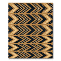 Bold Black Gold Chevron Arrows Rug