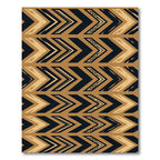 Bold Black Gold Chevron Arrows Rug