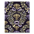 Elegant Pastel Floral Damask Ribbon Rug