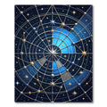 Celestial Navy Gold Star Geometric Rug