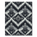 Monochrome Diamond Tribal Ikat Rug