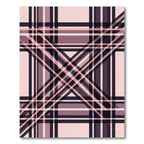 Monochromatic Plaid Modern Lines Rug