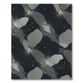 Dark Gray Modern Spotted Abstract Form Rug