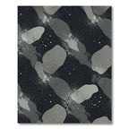 Dark Gray Modern Spotted Abstract Form Rug