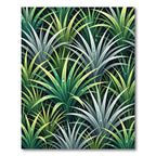Lush Green Tropical Dewy Foliage Rug