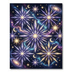 Cosmic Crystal Star Galaxy Scatter Rug