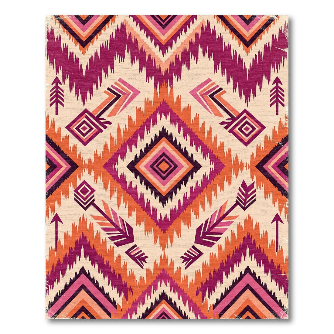Rich Rustic Arrow Aztec Kilim Rug