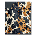 Spotted Calico Animal Hide Rug