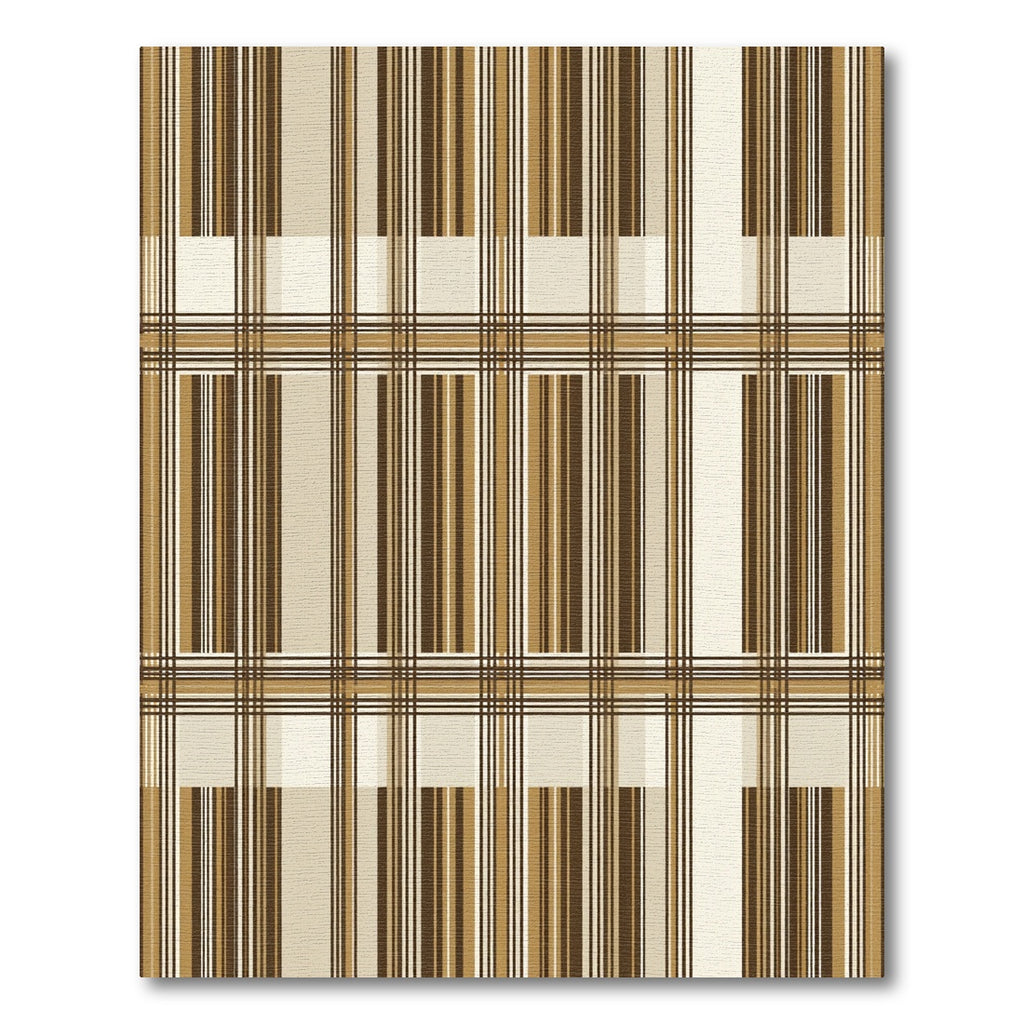 Modern Earth Tone Plaid Grid Rug