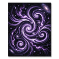 Cosmic Purple Nebula Abstract Swirl Rug