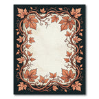 Autumn Leaf Vine Border Rug