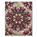 Vintage Rose Petal Medallion Rug