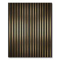 Dark Gold Vertical Stripe Rug