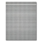 Black White Dotted Grid Composition Rug