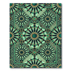 Deep Teal Ornate Geometric Star Rug