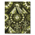 Ancient Sun Pyramid Warriors Rug