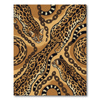 Ocelot And Golden Chain Art Rug