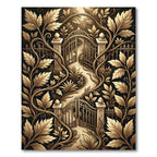 Gilded Vine Garden Gate Symmetry Rug