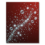 Crimson Bubble Sparkle Cascade Rug