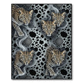 Majestic Leopard Smoke Black Gray Rug